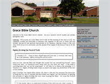 Tablet Screenshot of gracebiblespringfield.com